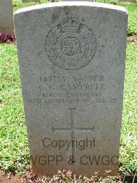 Dar Es Salaam War Cemetery - Campbell, G G